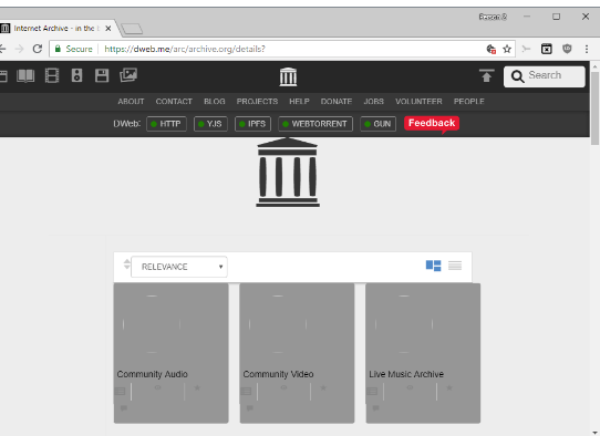 您現在可以訪(fǎng)問(wèn)Archive.org的去中心化版本