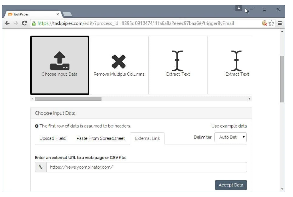 使用TaskPipes自動(dòng)處理電子郵件 電子表格或Web數據