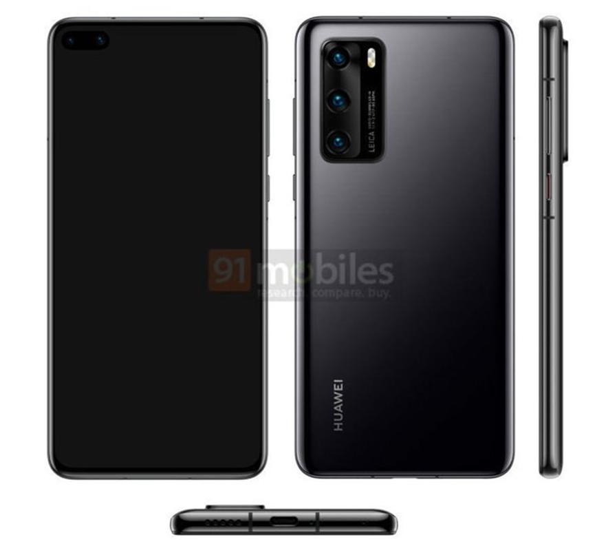 華為P40設計泄漏 展示三重徠卡相機