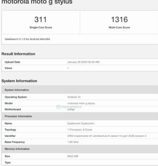 Moto G Stylus實(shí)時(shí)影像展示設計 揭示關(guān)鍵規格