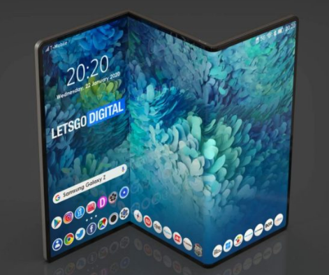 泄漏的Galaxy Z照片暗示正在開(kāi)發(fā)三折手機