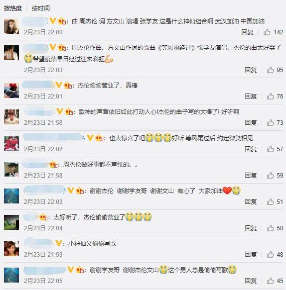 周杰倫為醫護粉絲留言加油，并與張學(xué)友合作新歌，致敬醫護