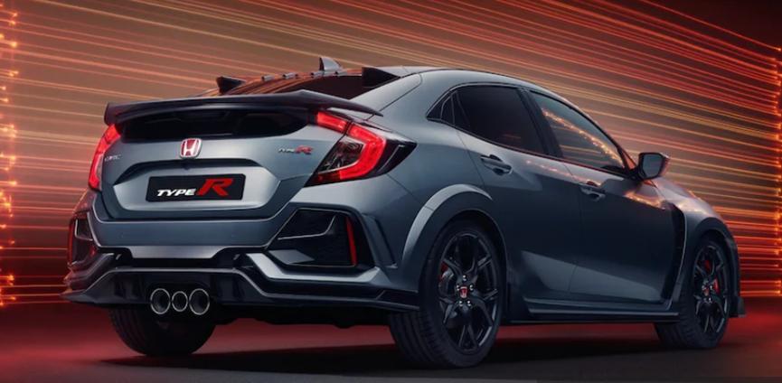 2020年本田思域Type R Sport Line的較小擾流板不適用于美國