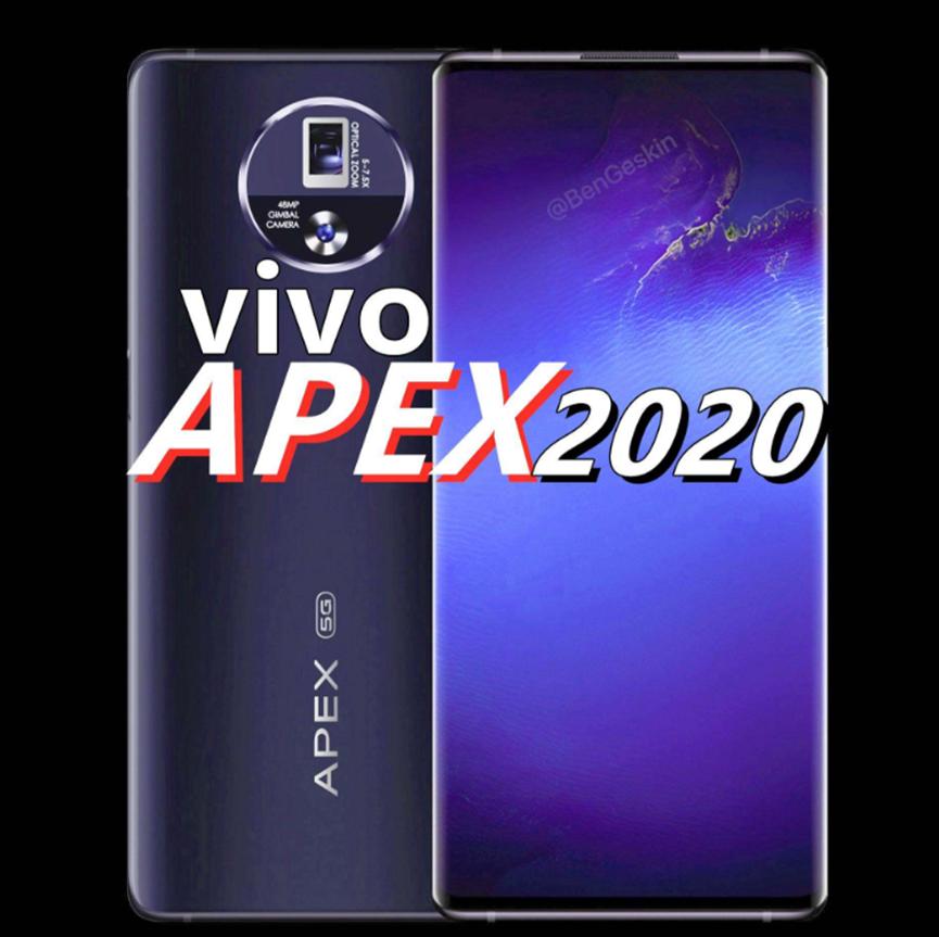 預計Vivo Apex 2020將配備6.45英寸顯示屏兩側均具有120度曲線(xiàn)