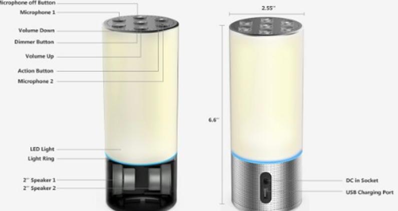 這款支持亞馬遜Alexa的燈可能是新的智能揚聲器浪潮中的第一款