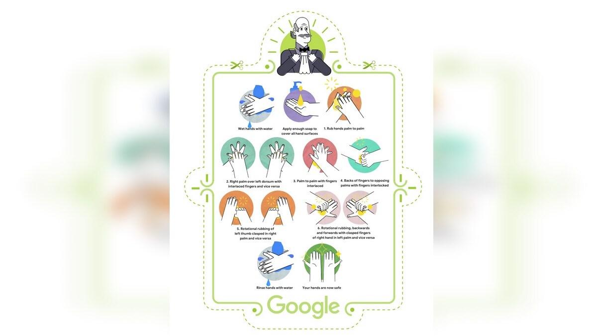 谷歌用Google Doodle紀念I(lǐng)gnaz Semmelweis博士,展示了如何洗手
