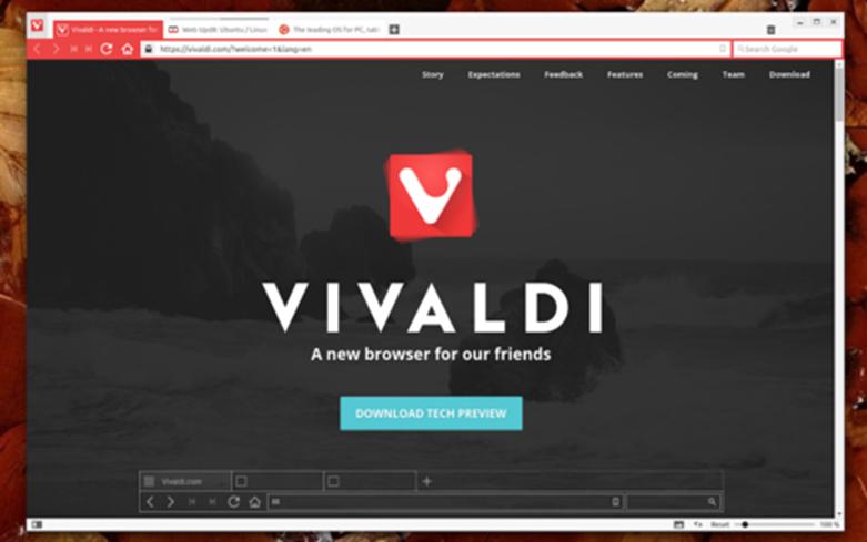 Vivaldi 2.2引入了畫(huà)中畫(huà)更智能的標簽管理和導航功能