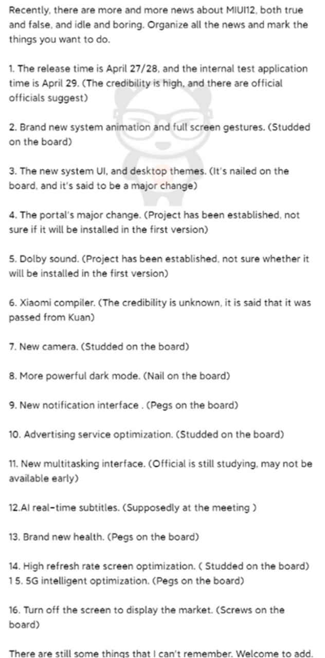 Tipster表示MIUI 12將于4月底正式發(fā)布