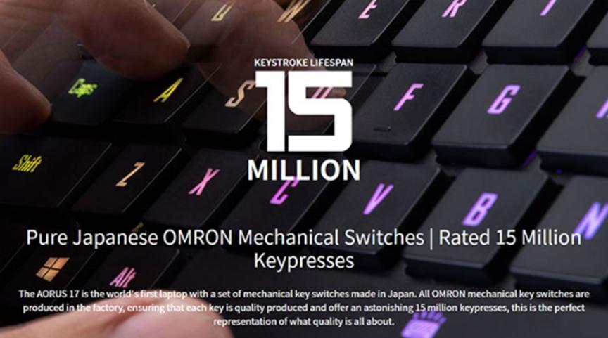 技嘉將筆記本電腦機械鍵盤(pán)置于眾人關(guān)注的焦點(diǎn)