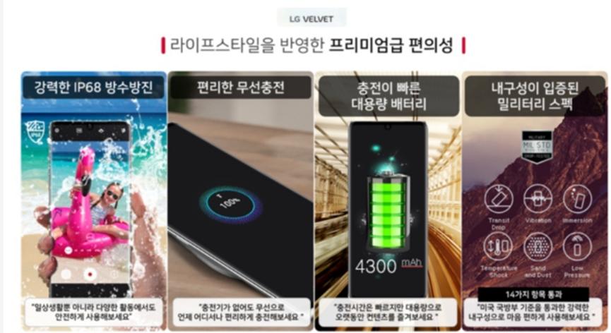 新泄漏揭示了LG Velvet 5G相機規格 與電池大小等