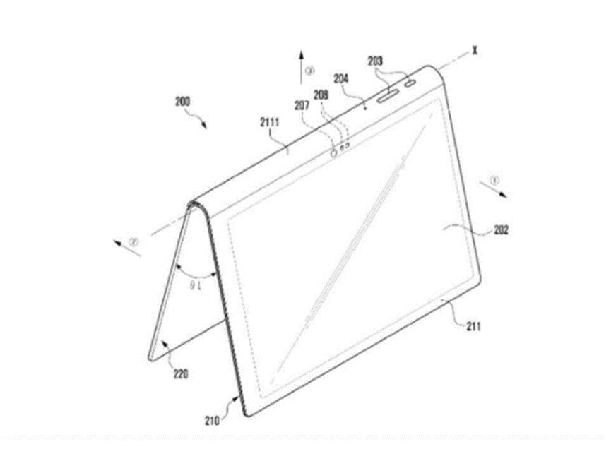 三星獲得了帶有集成支架的平板電腦的專(zhuān)利權