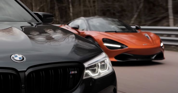 飆車(chē):調整后的840 HP BMW M5與McLaren 720S