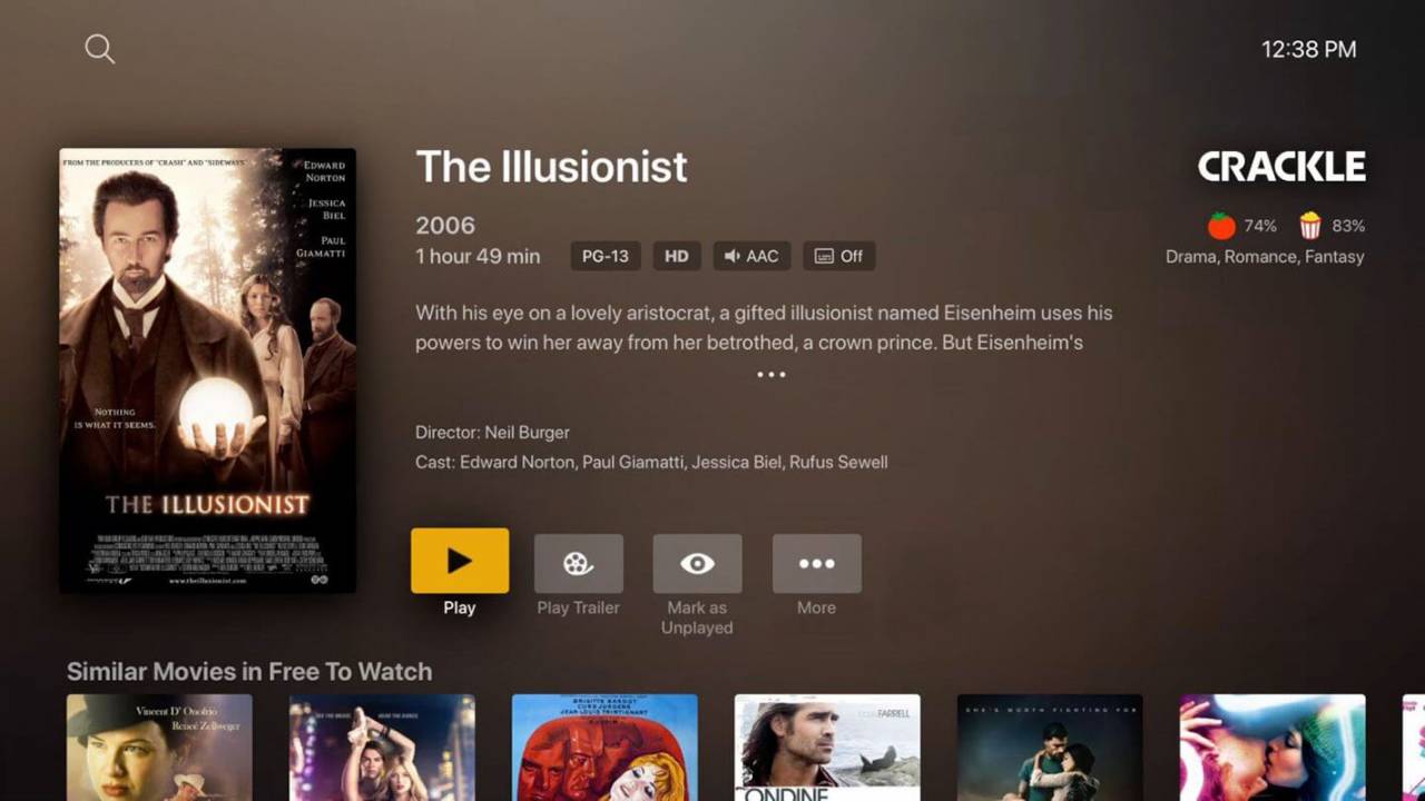 Plex Free影視從Crackle獲得了大量新內容