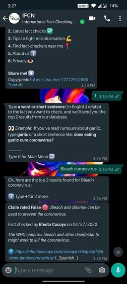 國際事實(shí)檢查人員網(wǎng)絡(luò )在WhatsApp上啟動(dòng)事實(shí)檢查程序Bot