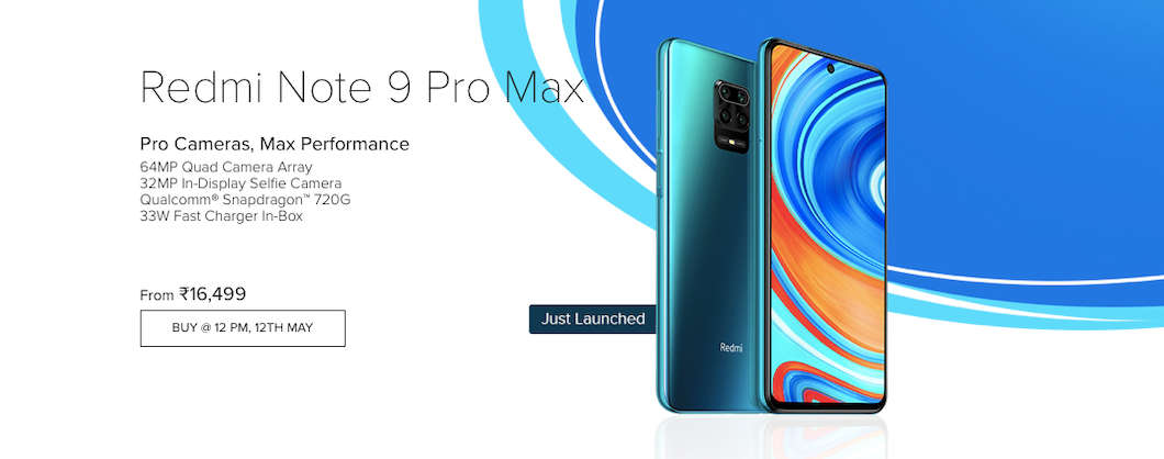 Redmi Note 9 Pro Max將于5月12日首次銷(xiāo)售：印度價(jià)格，規格