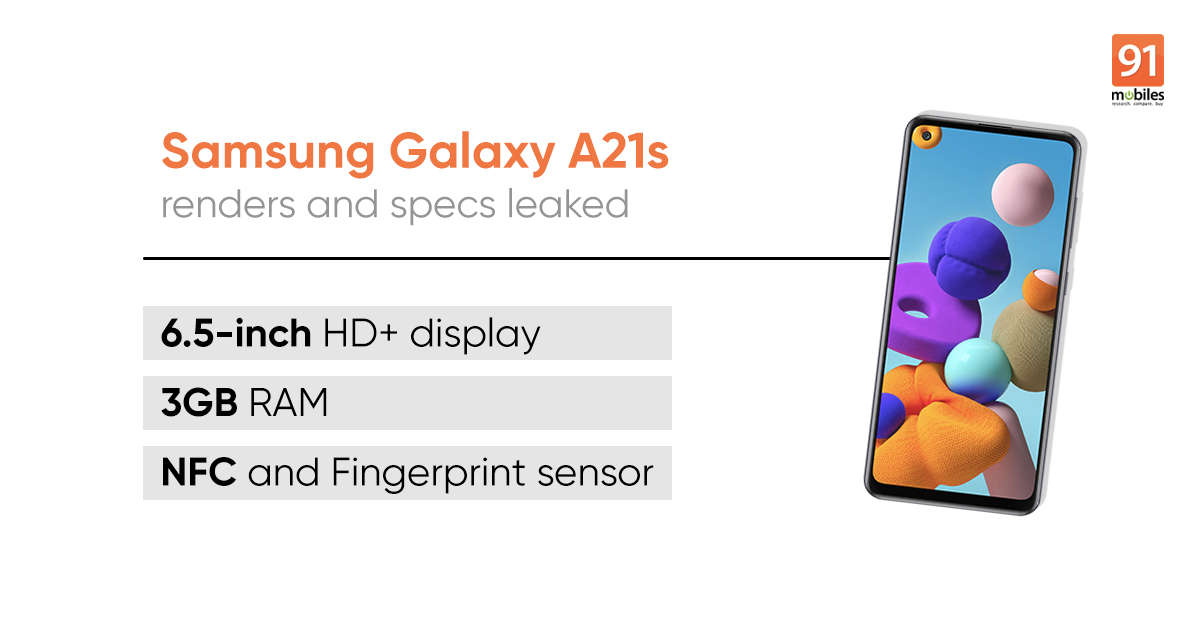 三星Galaxy A21s規格和設計再次揭曉