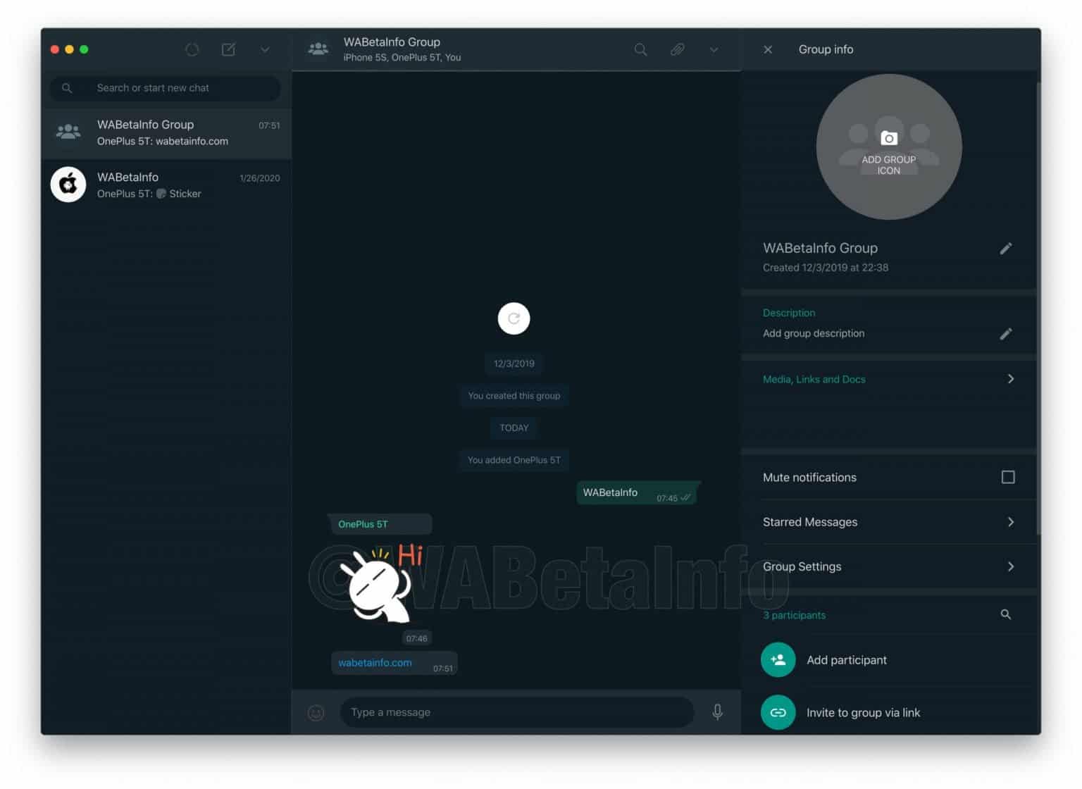 WHATSAPP WEB暗模式幾乎準備就緒