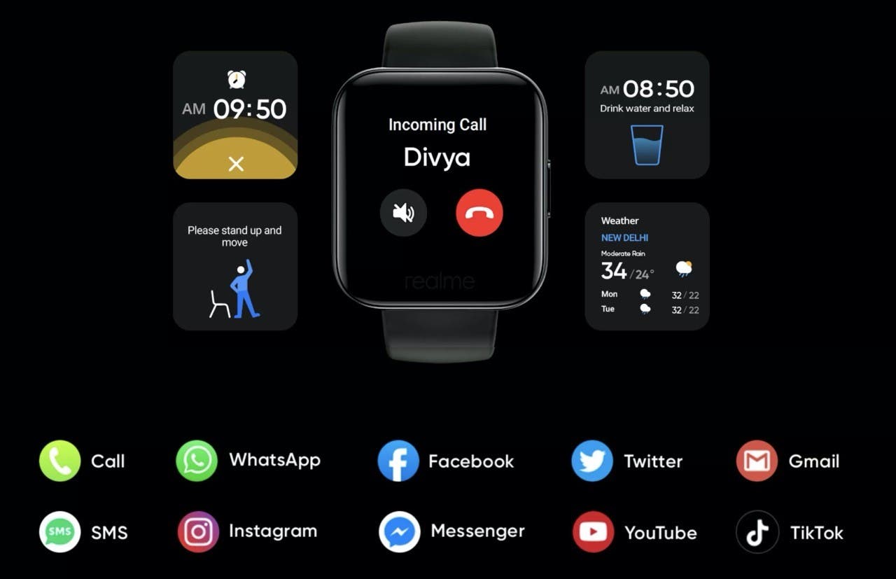 Realme Watch推出SpO2測量功能和長(cháng)達9天的電池