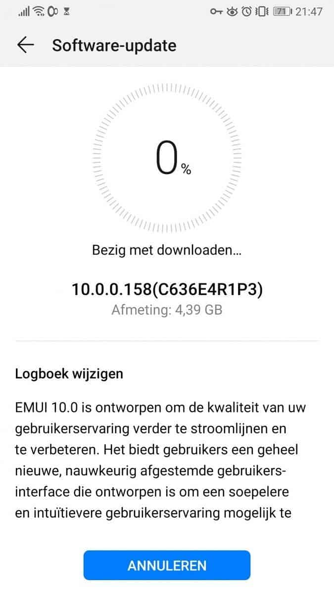 全球針對華為P20 PRO和MATE 10發(fā)布了EMUI 10更新