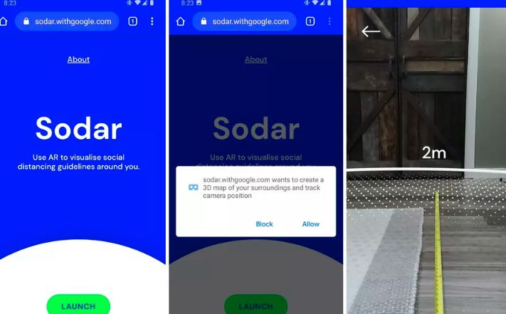 Google的增強現實(shí)工具可幫助您測量?jì)擅滓员３诌m當的社交距離
