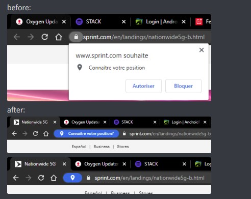 適用于PC的Google Chrome瀏覽器測試了較少的煩人權限提示