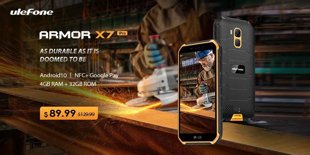 Ulefone Armor X7 Pro堅固耐用的智能手機推出5英寸顯示屏，4000 mAh電池，現價(jià)$ 89.99