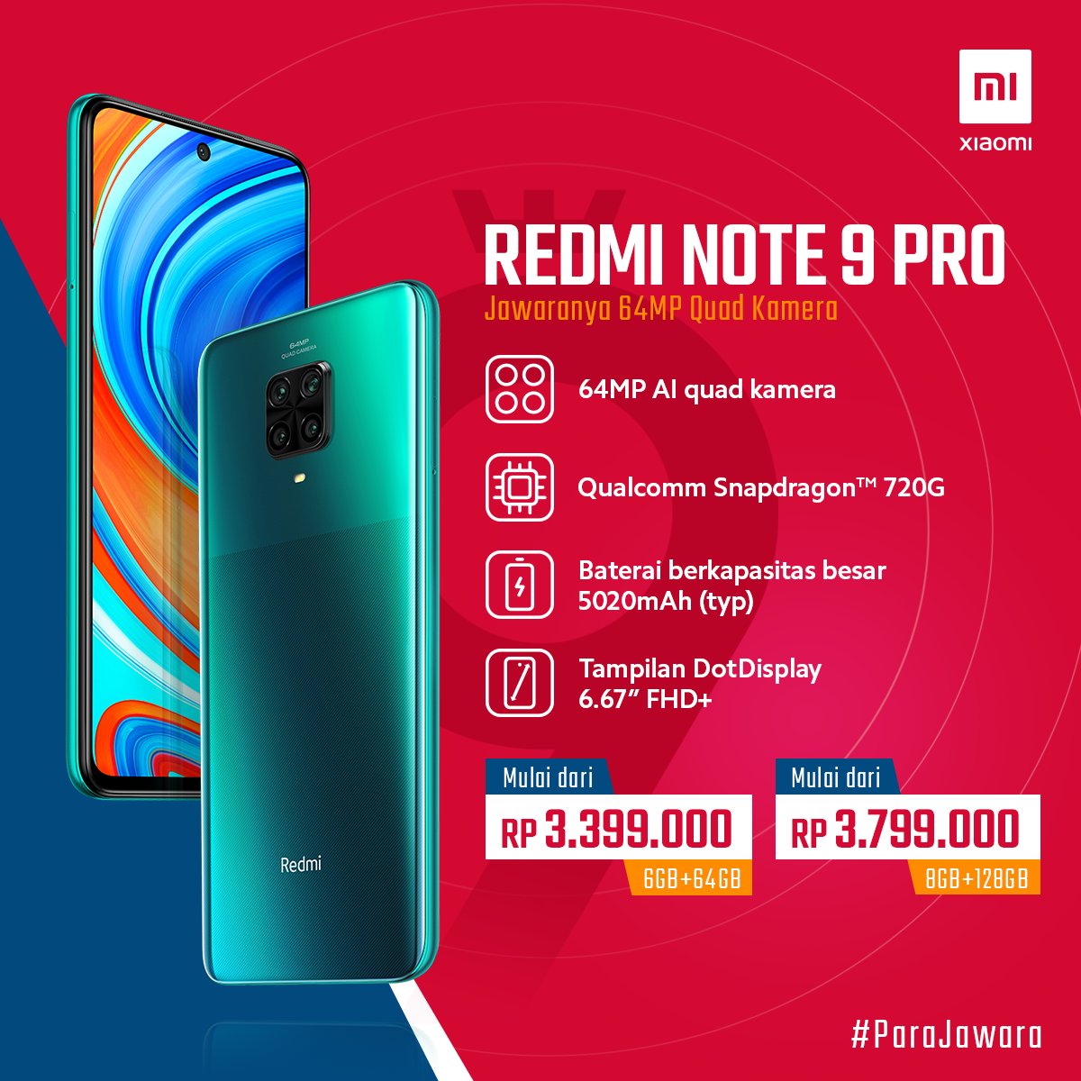 Redmi Note 9在西班牙推出，Note 9和Note 9 Pro在印度尼西亞推出