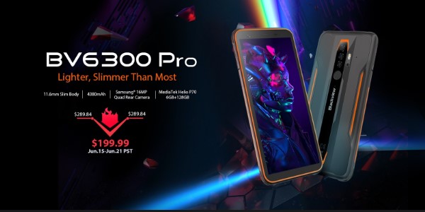 Blackview BV6300 Pro堅固耐用的智能手機以199美元的折扣價(jià)提供