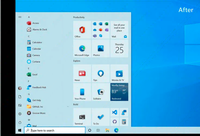 Microsoft Windows 10獲得新的“開(kāi)始”菜單