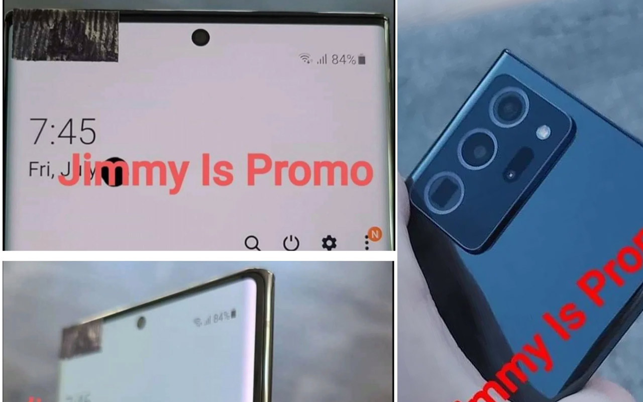 Galaxy Note 20手中的圖像顯示了早期的關(guān)鍵細節