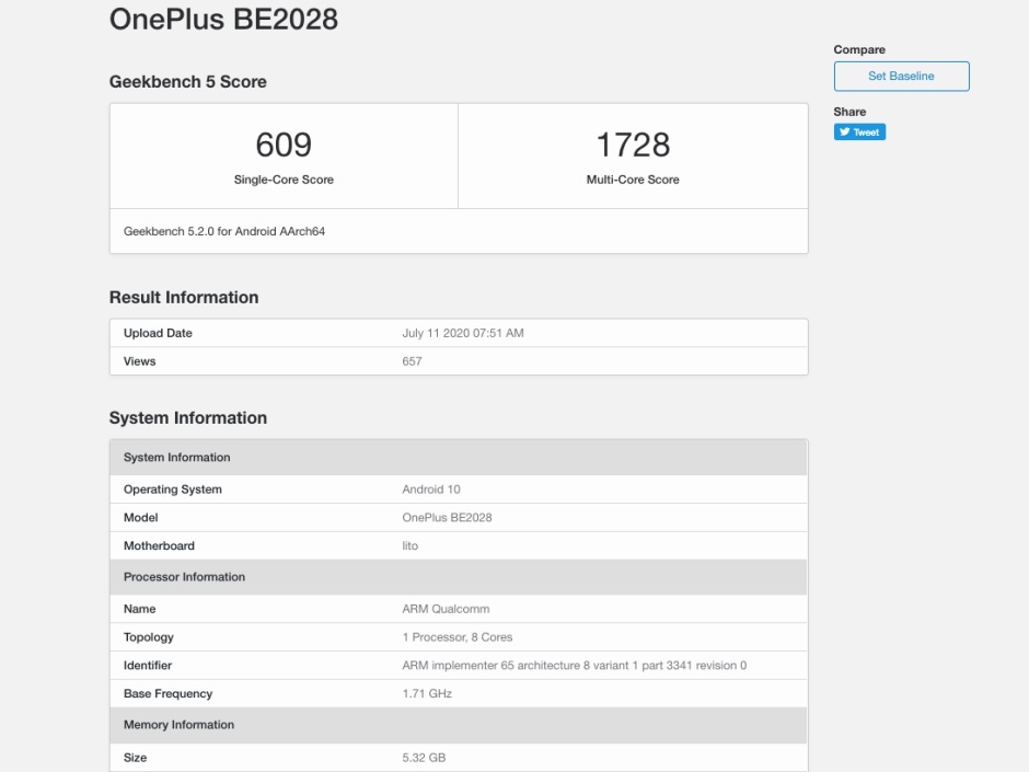 更便宜的OnePlus Nord Lite 5G設備可能已經(jīng)在生產(chǎn)中