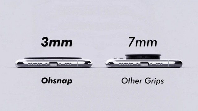 “ Ohsnap握把”是只有3mm厚的超薄電話(huà)握把