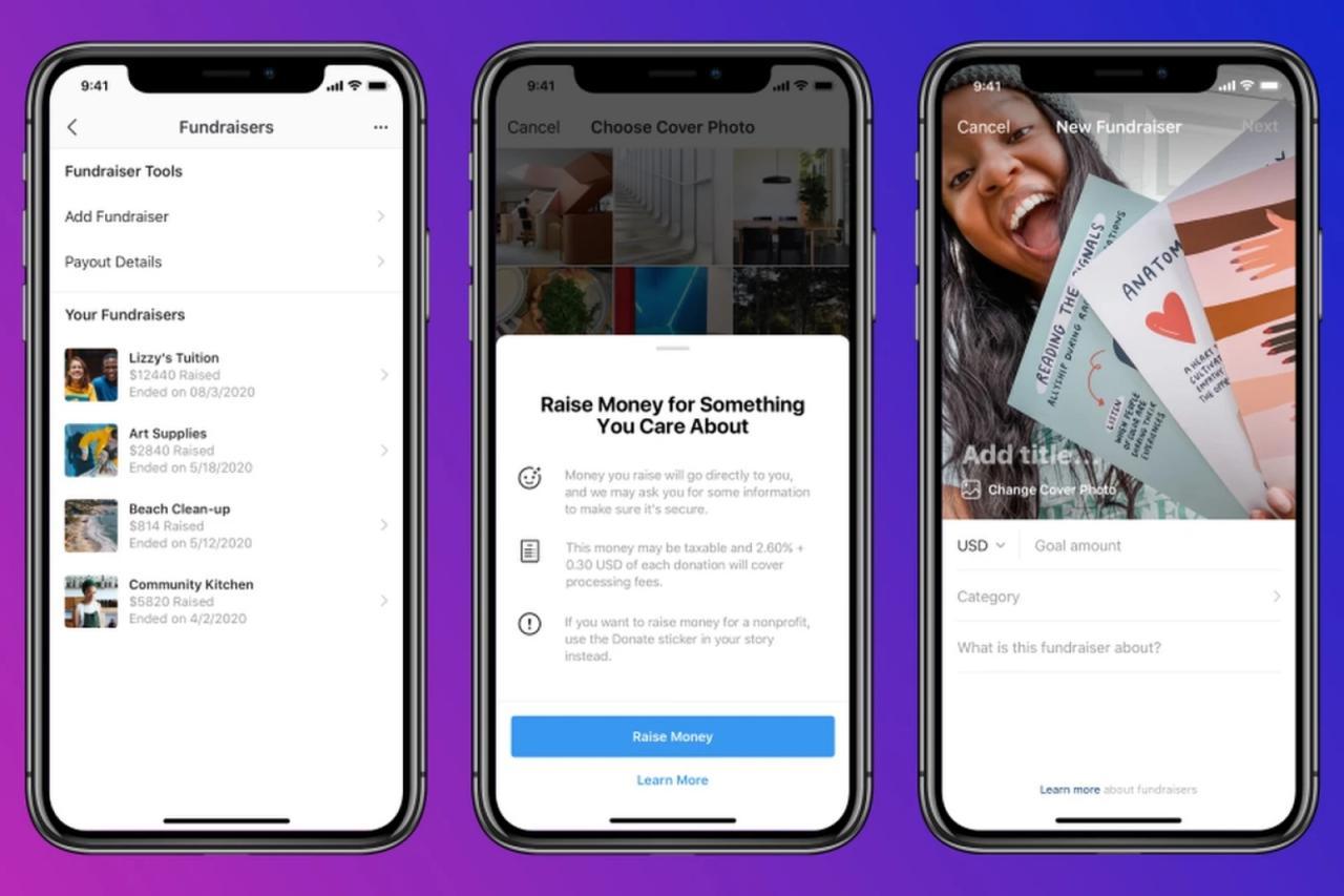 Instagram現在允許您出于個(gè)人原因籌集資金
