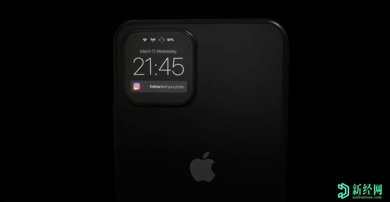 背面的iPhone攝像頭系統可用作最新概念的輔助顯示器和通知中心