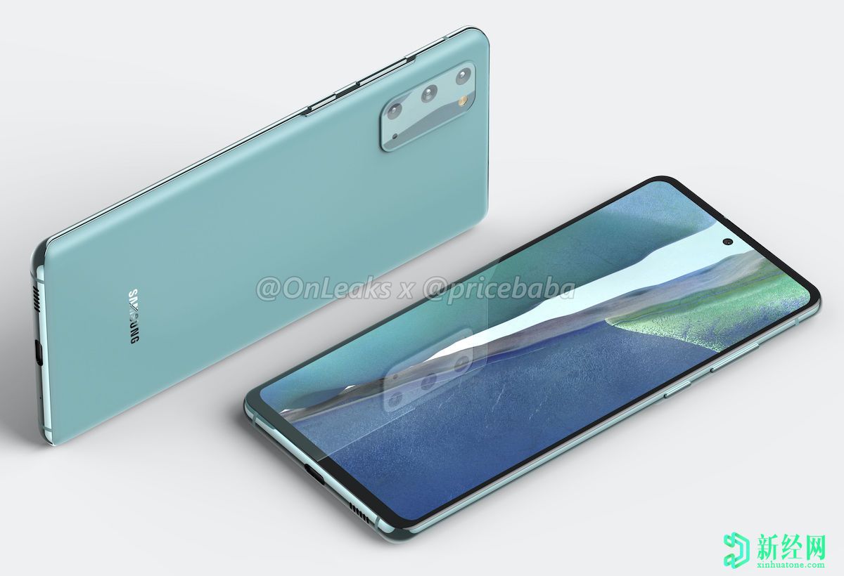 三星Galaxy S20 FE 5G渲染圖在發(fā)布前揭示完整的設計