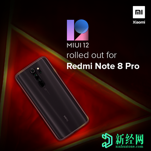 Redmi Note 8 Pro MIUI 12穩定更新開(kāi)始在印度推出