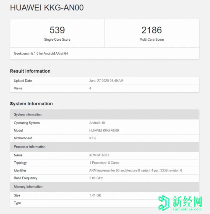 T-Mobile的LG Velvet 5G在GeekBench上大獲成功，展示了Dimensity 1000C的出色表現