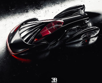 布加迪Next-57渲染圖是令人驚嘆的復古未來(lái)設計