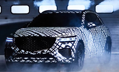 創(chuàng  )世紀（Genesis）周二發(fā)布了新型跨界SUV GV70的第一張照片