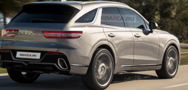 2022年創(chuàng  )世紀GV70 SUV在精確渲染中看起來(lái)真實(shí)