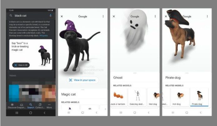 Google將這些元素添加到其增強現實(shí)中可用于慶祝萬(wàn)圣節