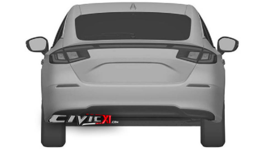 基于設計專(zhuān)利的2022年本田思域渲染圖片