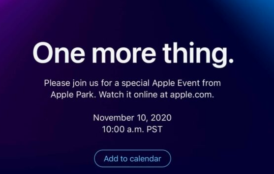 蘋(píng)果公司已經(jīng)正式宣布，它將在11月10日舉行名為“一件事情”的活動(dòng)