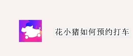 花小豬如何預約打車(chē)