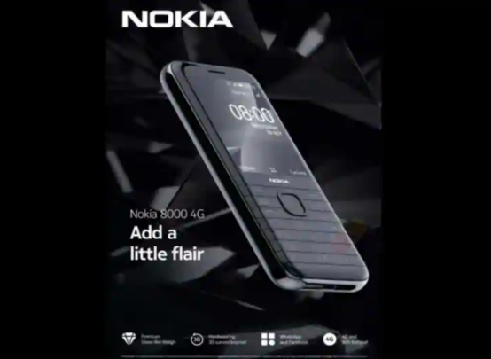 諾基亞8000 4G的設計出現新的泄露