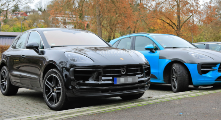 2022保時(shí)捷Macan改款車(chē)型，帶有重新設計的保險杠