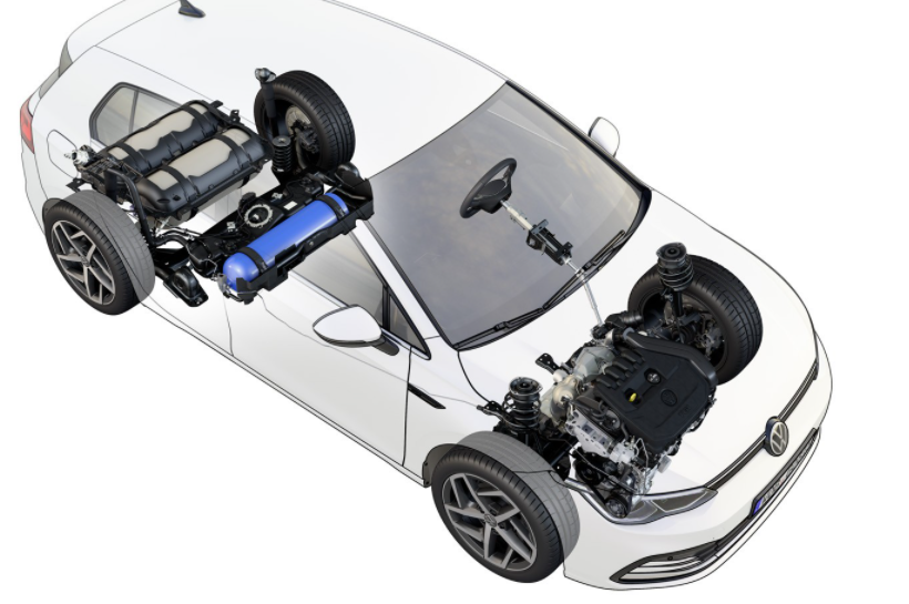 這是2021大眾高爾夫TGI的CNG發(fā)動(dòng)機