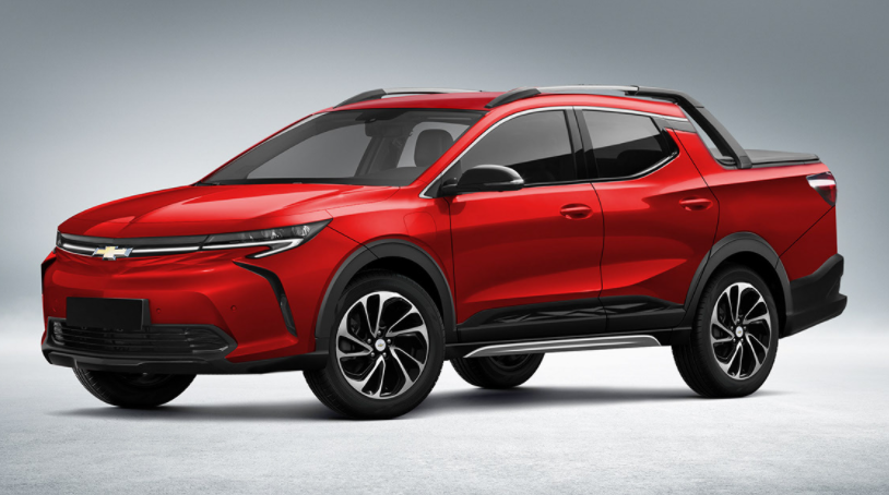 雪佛蘭Bolt EV皮卡車(chē)的渲染圖片