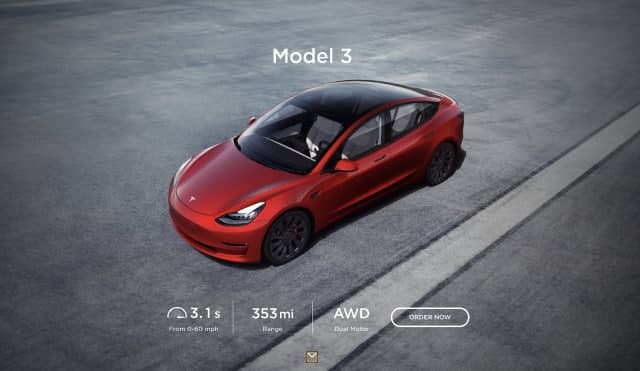 特斯拉軟件更新將顯示2021年Model 3的續航里程增加