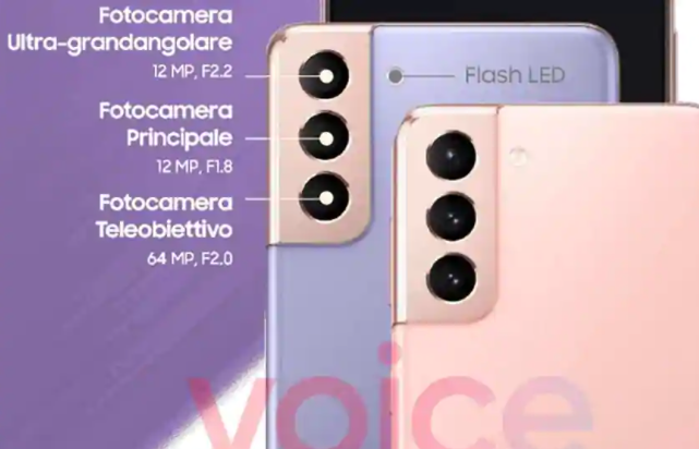 三星Galaxy S21系列相機規格泄露